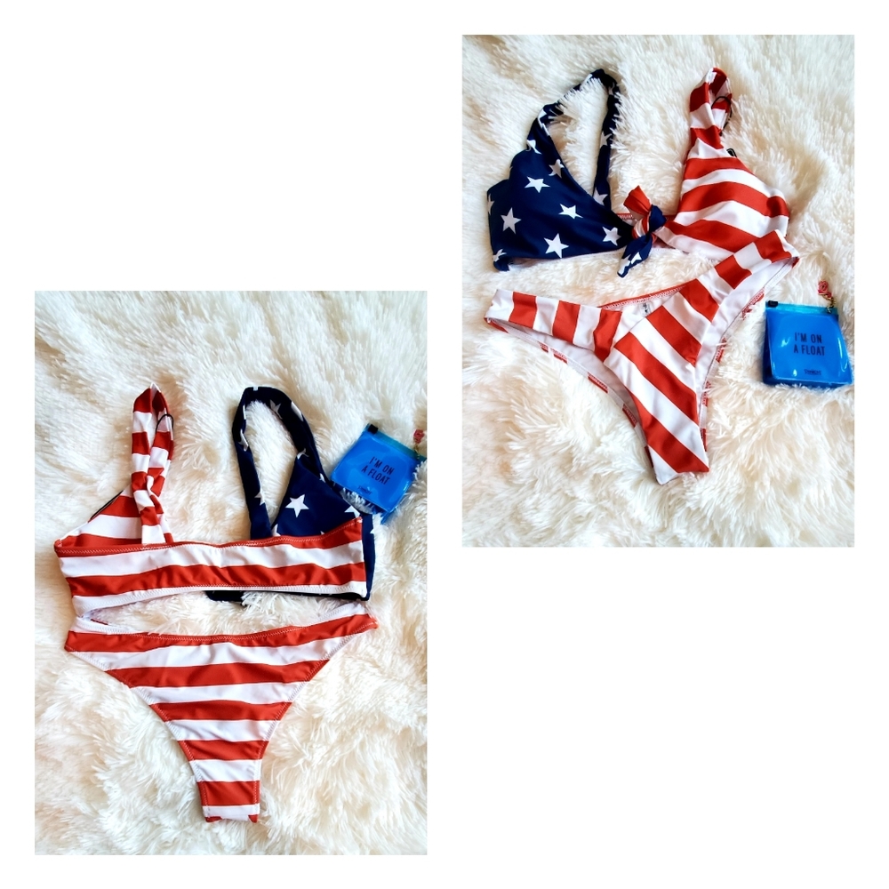 🛍RED WHITE & BLUE BEACH READY